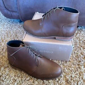 Nisolo Everyday Chukka Boot Brown Leather Sole Mens 8
